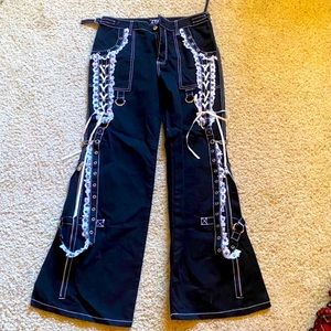 Tripp NYC Lolita Pants Y2K black and white